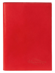 Red Recycled Leather Journal