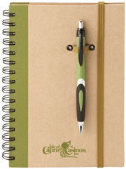 Two-Tone Recycled Spiral Notebook Combo